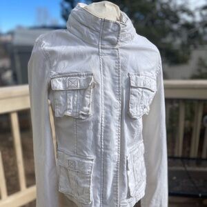 BB Dakota White Utility Jacket